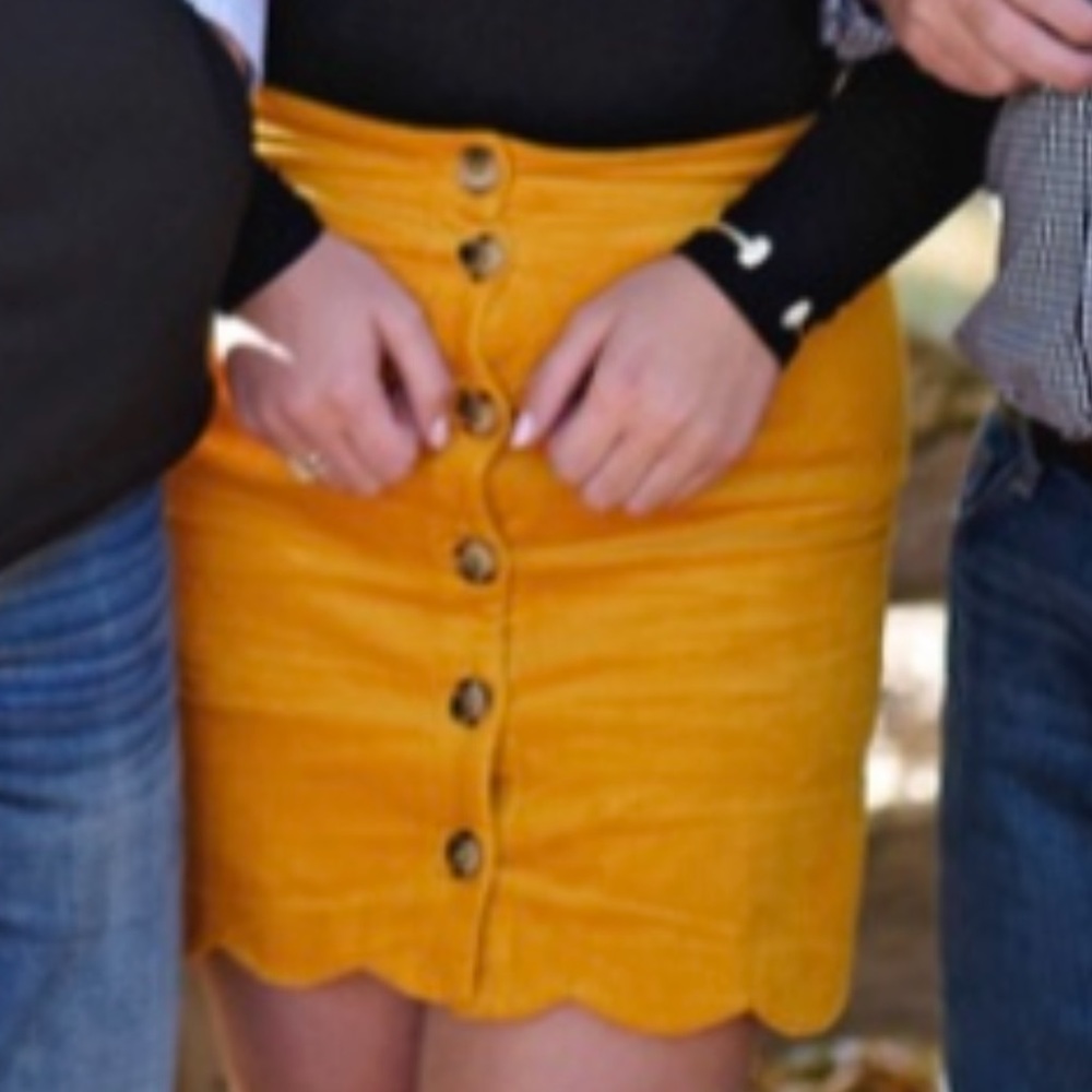 Harper Heritage Mustard skirt firm Francesca’s